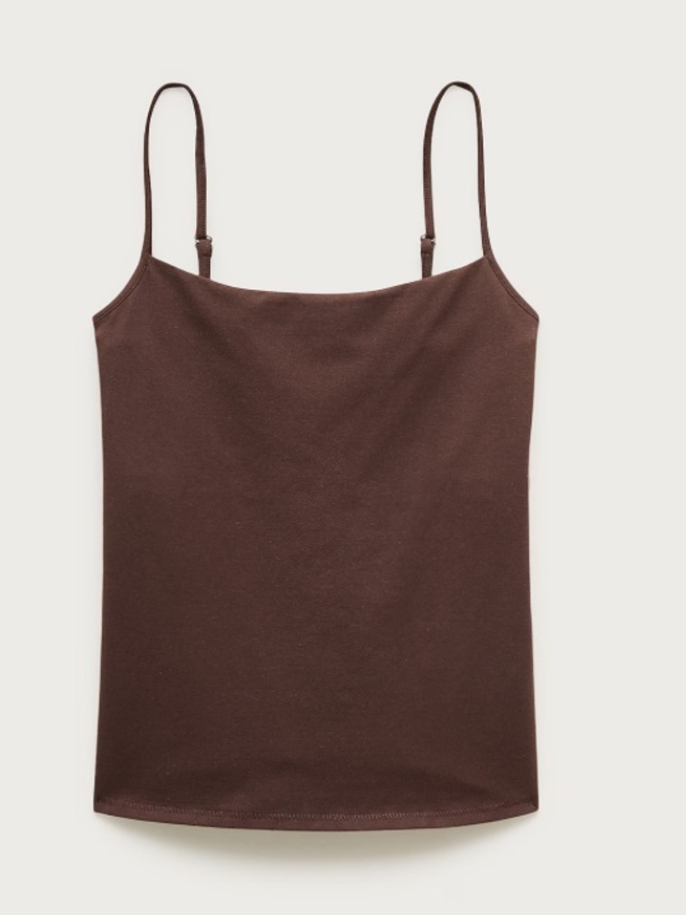 J crew smoked walnut Stretch cotton shelf-bra tank top